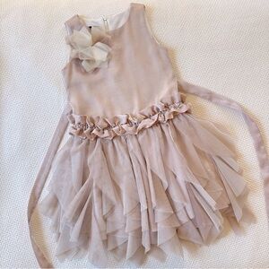 Isobella & Chloe Tara Girls Spring Easter Dress Dusty Pink